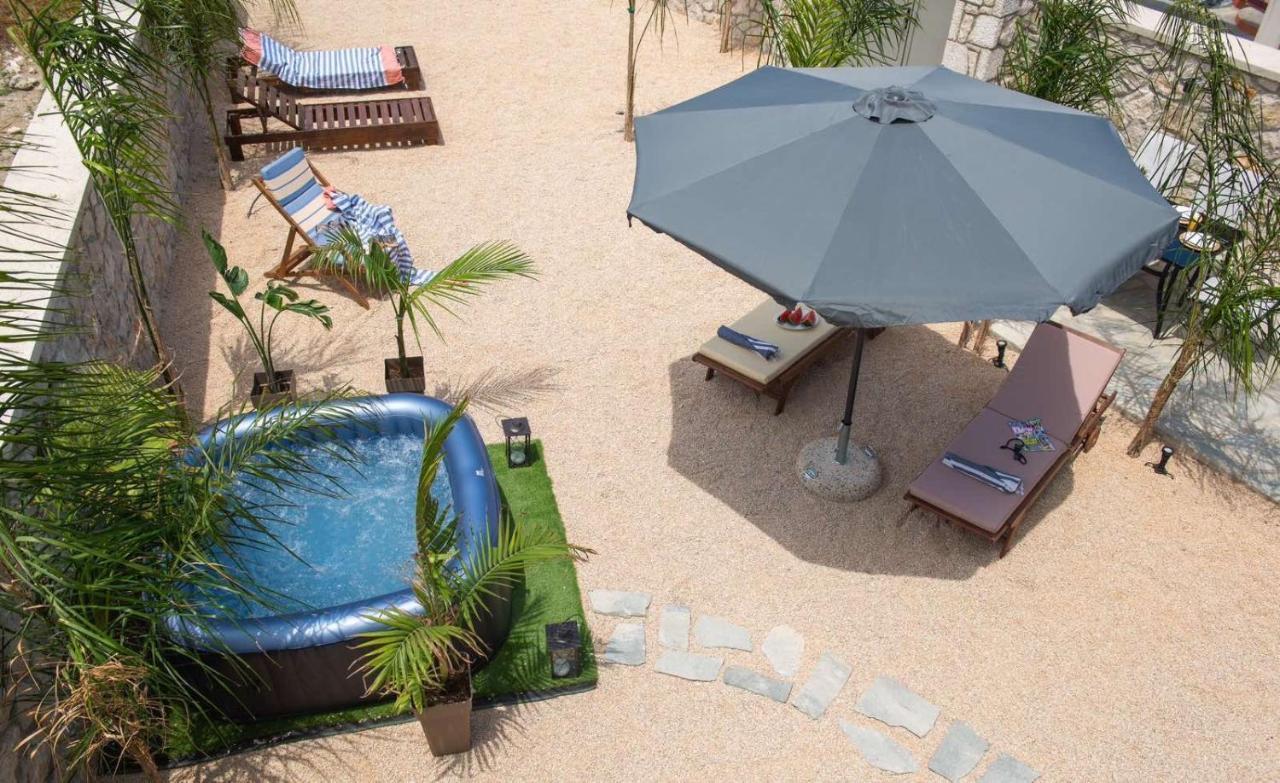 Odyssea Top View & Hot Jacuzzi Front Beach Κρεμαστή Εξωτερικό φωτογραφία